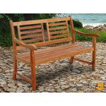 indoba Nachhaltige 2-Sitzer-Gartenbänke aus Holz Breite 50-100cm, Höhe 50-100cm, Tiefe 100-150cm 