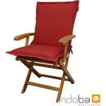 Rote indoba Stuhlauflagen 