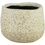 Sandfarbene Moderne Runde Kräutertöpfe aus Keramik Indoor 