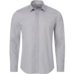 Graue Elegante Langärmelige Kentkragen Hemden mit Kent-Kragen aus Baumwollmischung für Herren Größe XL zur Hochzeit 