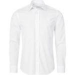 Weiße Elegante Langärmelige Kentkragen Hemden mit Kent-Kragen aus Baumwollmischung für Herren Größe L zur Hochzeit 