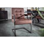 Braune Industrial Riess Ambiente Designer Stühle aus Microfaser Breite 50-100cm, Höhe 50-100cm, Tiefe 50-100cm 