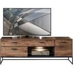 Reduzierte Anthrazitfarbene Industrial Lomado TV-Lowboards & Fernsehtische aus MDF Breite 150-200cm, Höhe 150-200cm, Tiefe 0-50cm 