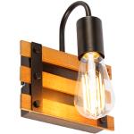 Reduzierte Braune Industrial Qazqa Nachtlichter & Nachtlampen aus Holz E27 