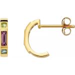Reduzierte Goldene Peridot  Ohrringe aus Gelbgold 9 Karat mit Peridot für Damen 