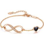 Reduzierte Goldene Infinity Armbänder & Unendlich Armbänder aus Silber für Damen 1-teilig 