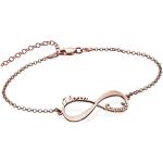 Rosa Infinity Armbänder & Unendlich Armbänder aus Silber für Damen 