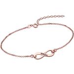 Rosa Infinity Armbänder & Unendlich Armbänder glänzend aus Silber graviert für Damen 