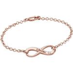 Rosa Infinity Armbänder & Unendlich Armbänder aus Silber für Damen zum Valentinstag 