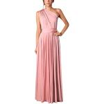 Rosa Maxi Lange Abendkleider für Damen Größe XL Große Größen für den für den Sommer 