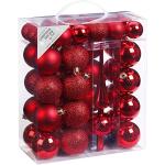 Inge Glas Christbaumkugeln & Weihnachtsbaumkugeln matt aus Kunststoff 47-teilig 
