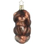 INGE-GLAS® Christbaumschmuck » Weihnachts-Hänger Affe Nichts sehen H« (1-tlg), braun