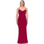 Rote Maxi Nachhaltige Abendkleider rückenfrei aus Jersey für Damen Größe S 
