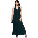 Grüne Oversize Maxi Nachhaltige Abendkleider rückenfrei aus Jersey maschinenwaschbar für Damen Größe XS für den für den Sommer 