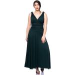 Grüne Elegante Ärmellose Maxi Nachhaltige Lange Abendkleider aus Jersey für Damen Größe XXL für den für den Winter 
