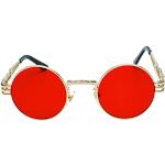Inlefen Sonnenbrille Männer Frauen Runde Retro Vintage Kreis Stil Sonnenbrille Farbige Metallrahmen Brillen