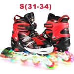 Rollschuhe Inline Skates ABEC7 für Kinder Inliner Quadskates Verstellbar 31-43 