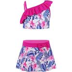 Rosa Bikini Röcke für Kinder & Kinderbaderöcke mit Rüschen für Mädchen Größe 134 für den für den Sommer 