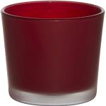 Rote 9 cm Teelichtgläser matt aus Glas 