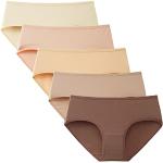 Nudefarbene Sexy Basic-Slips für Damen Größe L 5-teilig 