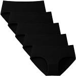 Schwarze Sexy Basic-Slips für Damen Größe M 5-teilig 