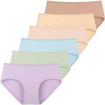 Pinke Basic-Slips mit Reißverschluss aus Baumwolle für Damen Größe S 6-teilig 