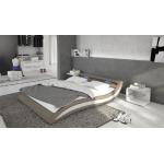 Sandfarbene Moderne Innocent Betten Bettgestelle & Bettrahmen aus Stoff 160x200 