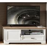 Weiße Antike Innostyle TV-Lowboards & Fernsehtische aus MDF mit Schublade Breite 100-150cm, Höhe 50-100cm, Tiefe 50-100cm 