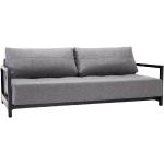 Innovation Living - Bifrost Deluxe Excess Lounger Schlafsofa - grau, Holz,Stoff - 210x70x162 cm - Dess. 563 Charcoal Twist (602)