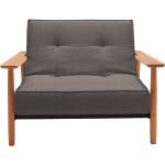 Hellbraune Lounge Sessel aus Massivholz gepolstert Breite 100-150cm, Höhe 100-150cm, Tiefe 50-100cm 