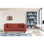 Reduzierte Rote Moderne Inosign Zweisitzer-Sofas aus Kunstleder Breite 150-200cm, Höhe 50-100cm, Tiefe 50-100cm 2 Personen 