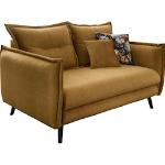 Reduzierte Gelbe Moderne Inosign Zweisitzer-Sofas mit Armlehne Breite 150-200cm, Höhe 50-100cm, Tiefe 100-150cm 2 Personen 