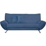 Blaue Moderne Inosign Retro Sofas aus Kunstleder Breite 200-250cm, Höhe 50-100cm, Tiefe 50-100cm 3 Personen 