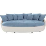 Blaue Retro Inosign Retro Sofas aus Kunstleder mit Armlehne Breite 200-250cm, Höhe 50-100cm, Tiefe 100-150cm 