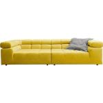 Gelbe Gesteppte Moderne Inosign Retro Sofas mit verstellbarer Kopfstütze Breite 250-300cm, Höhe 50-100cm, Tiefe 100-150cm 