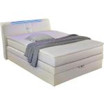 Weiße Moderne Inosign Boxspringbetten mit Bettkasten aus Kunststoff mit Härtegrad 2 Breite 150-200cm, Höhe 0-50cm, Tiefe 100-150cm 