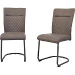 Braune Inosign Freischwinger Stühle aus Microfaser Breite 0-50cm, Höhe 50-100cm, Tiefe 50-100cm 