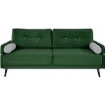 Reduzierte Grüne Moderne Inosign Schlafsofas mit Bettkasten aus Samt Breite 200-250cm, Höhe 50-100cm, Tiefe 100-150cm 