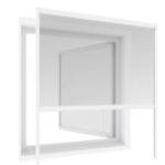 Insektenschutz-Rollo-Fenster PLUS ohne Bohren weiss 160x160 cm