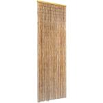 Braune Türvorhänge mit Insekten-Motiv aus Bambus 
