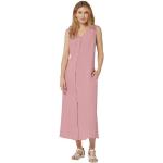Rosa Unifarbene Ärmellose Maxi V-Ausschnitt Sommerkleider für Damen Größe XL Petite 