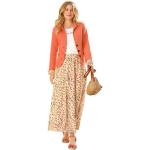Orange Baumwollblazer aus Jersey für Damen Größe XXL 