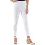 Weiße Unifarbene Caprihosen & 3/4-Hosen aus Baumwolle für Damen Größe XXL 