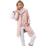 Rosa Unifarbene Kapuzenmäntel aus Polyamid mit Kapuze für Damen Größe XXL Petite 