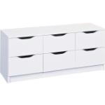 Weiße Büroschränke & Home Office Schränke aus MDF mit Schublade Breite 100-150cm, Höhe 0-50cm, Tiefe 0-50cm 