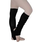 Schwarze Beinstulpen aus Baumwolle für Damen Größe M 