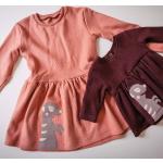 Bestickte Bio Midi Nachhaltige Kindersweatkleider aus Baumwolle Größe 146 