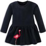 Marineblaue Bestickte Bio Midi Nachhaltige Kindersweatkleider aus Baumwolle Größe 146 