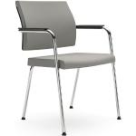Schwarze Interstuhl Konferenzstühle & Besucherstühle aus Nappaleder gepolstert Breite 0-50cm, Höhe 0-50cm, Tiefe 0-50cm 