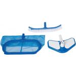 Intex 29057 Deluxe Cleaning Kit Pool-Reinigungsset Poolpflege Bodensauger Kescher Beckenbürste blau weiß